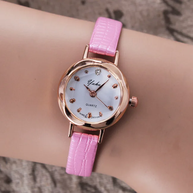 pink Модные женские часы с браслетом, золотые Роскошные брендовые кварцевые часы из нержавеющей стали для дам, повседневные платья, стразы, наручные часы - Цвет: pink