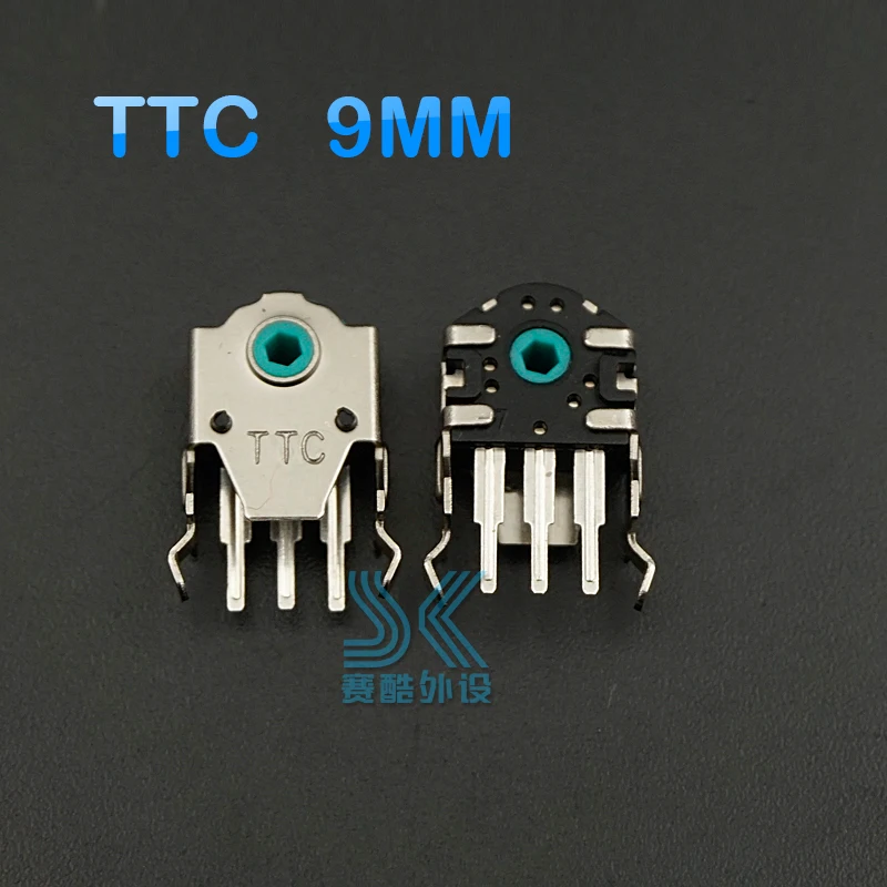 Original TTC Mouse Encoder Highly Accurate 8mm 9mm 10mm 11mm Green Red yellow Core 2pcs Solve the roller wheel problem - Цвет: TTC 9mm