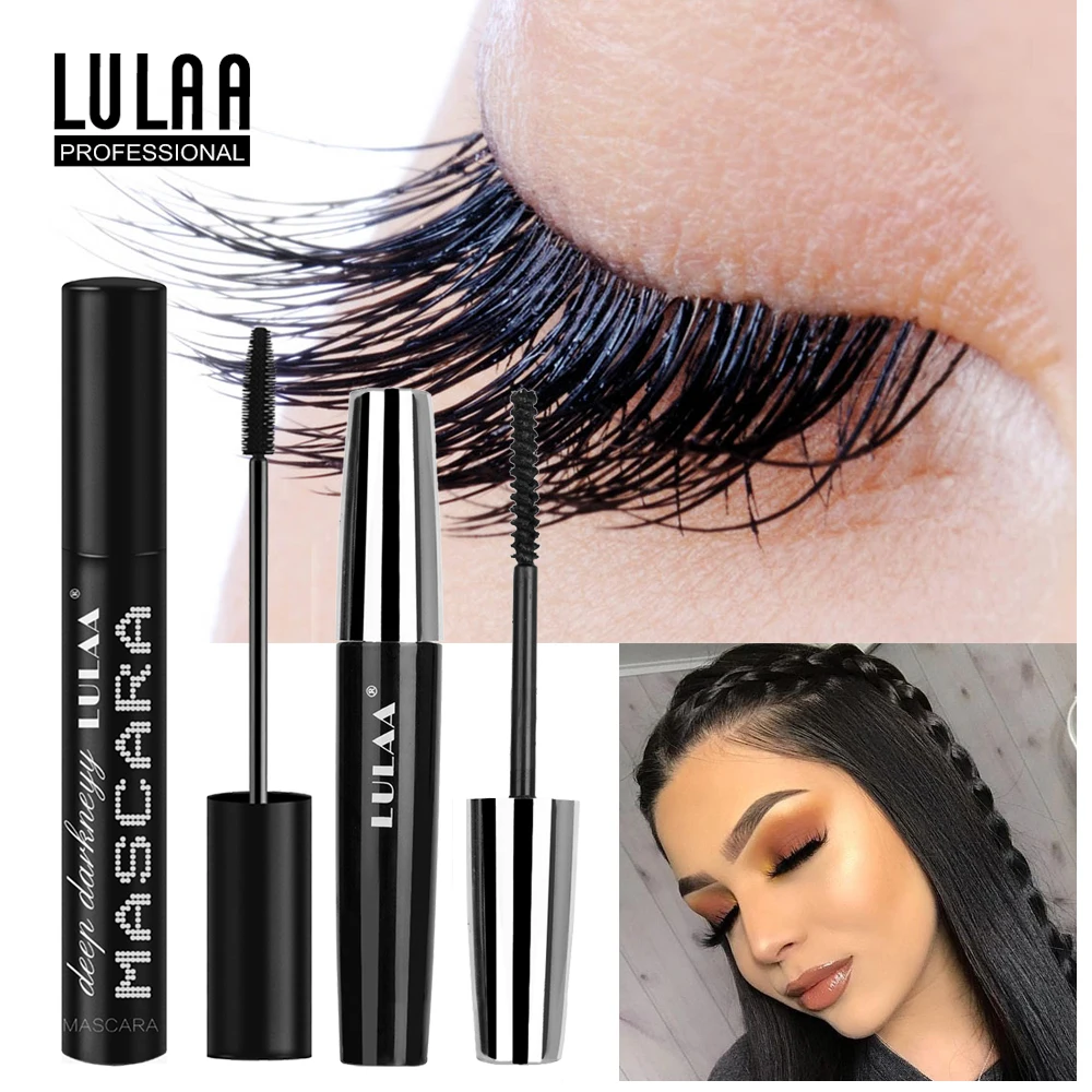 Make Up тушь для ресниц 4d шелковое волокно Тушь для ресниц Накладные ресницы эффект ресниц Черный водонепроницаемый наращивание 1 шт. 3d тушь для ресниц завивка