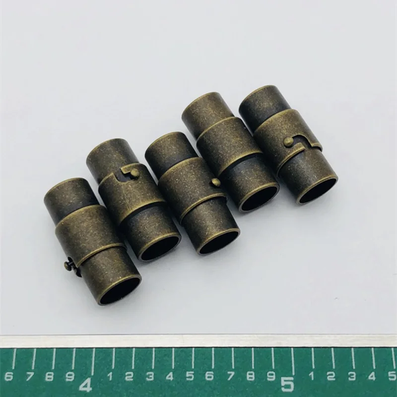 Antique Bronze 10 шт./лот золото родий круглый медные магнитные застежки подходит 3/4/5/6/8 мм браслеты с кожаными цепями для самостоятельного изготовления браслетов разъемы - Цвет: Antique Bronze