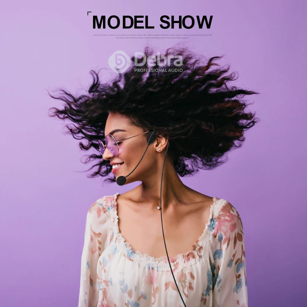 Debra микрофон высшего качества с зажимом для головы лекций речевой гарнитура