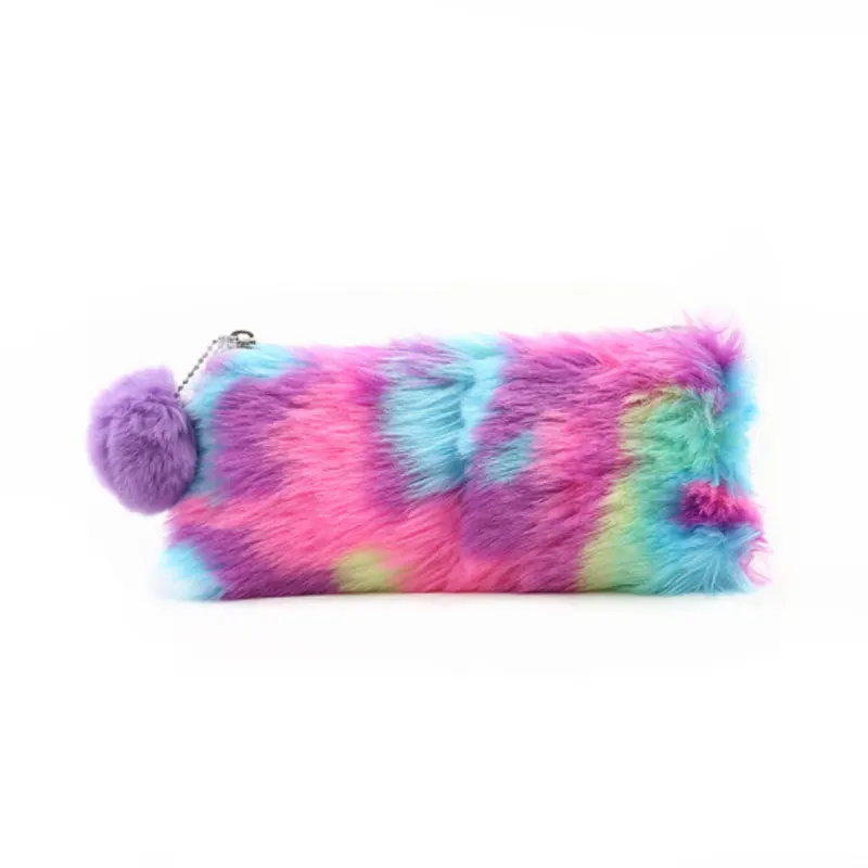 Color Explosion Kawaii Leathe чехол для карандашей, разноцветный розовый подарок для макияжа, школьный пенал для карандашей, чехол для карандашей, школьные принадлежности, канцелярские принадлежности - Цвет: Color Explosion
