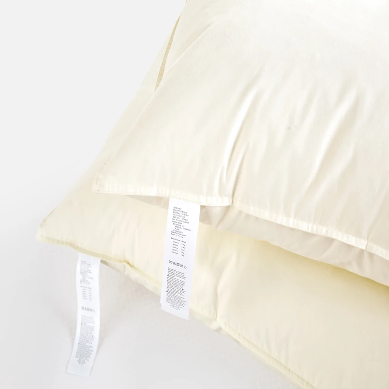 Высококачественная пуховая подушка с перьями водоплавающая белая желтая