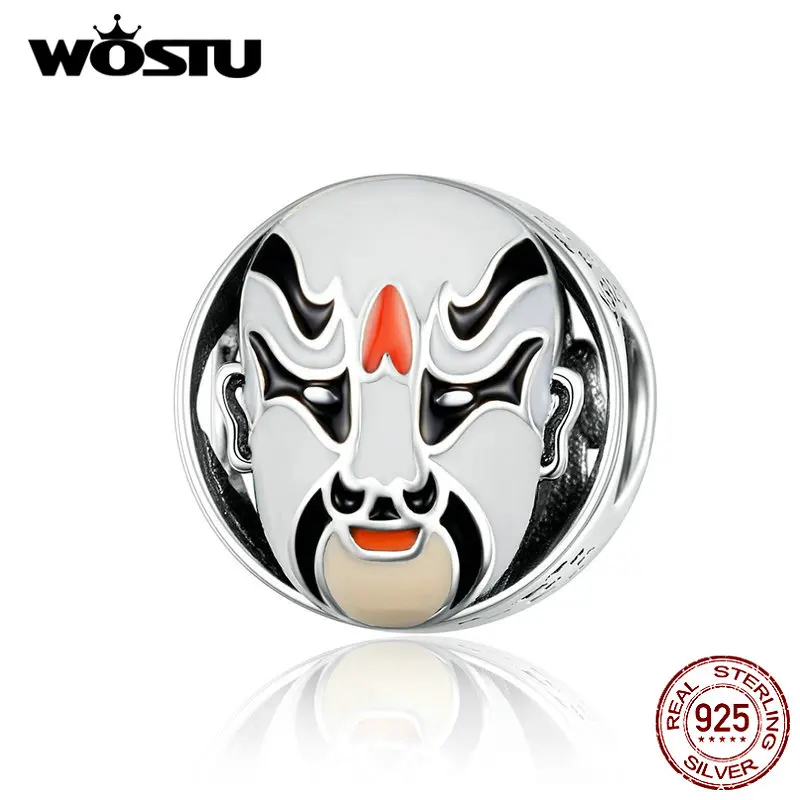 DXC1193 WOSTU, 12 стилей, бусины, настоящие, 925 пробы, серебряные, классические, CZ, Kitty, лицевые, бусины, подходят для браслета и браслета, сделай сам, ювелирное изделие, подарок - Цвет: DXC1193