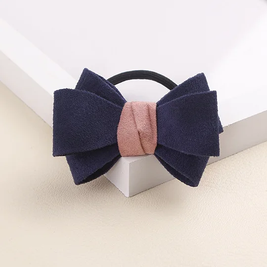 Новый бантом резинка для хвоста держатели красоты из органической кожи Стиль