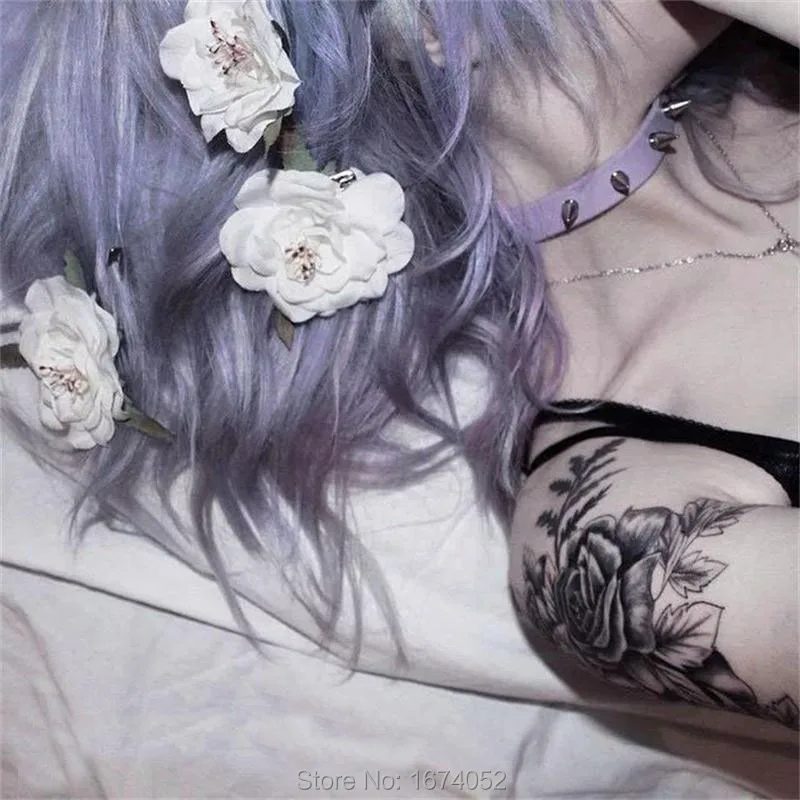 Ошейник ручной работы в стиле панк готика с шипами модная пуговица кожаное