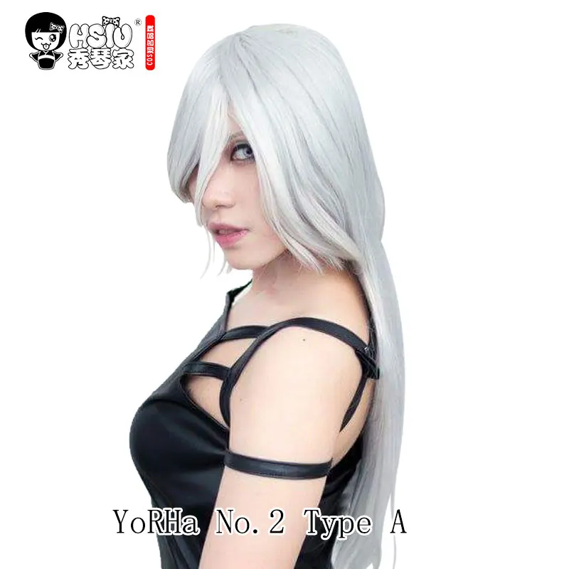 YoRHa No.2 Type A HSIU, новинка, высокое качество, Йорга № 2, тип B 2, bjorh 2A, 9 S, 2B, парик для косплея, NieR: Automata Costume Play, парики, костюмы для волос - Цвет: YoRHa No.2 Type A