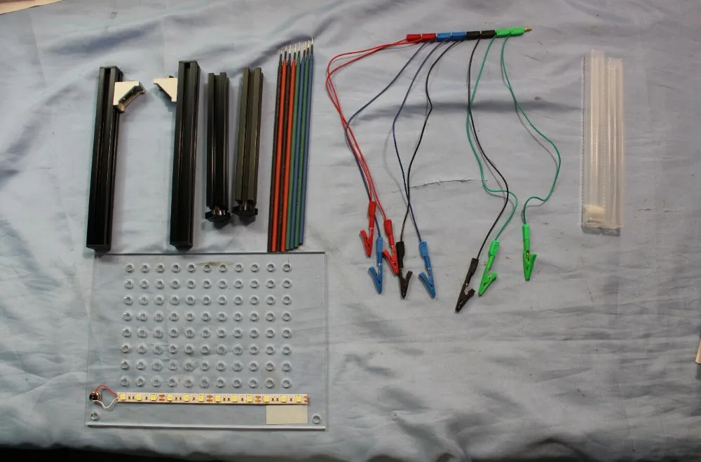 Светодиодный рамка фонового режима отладки с сеткой и 8 зонд ручки для BDM100 ECU