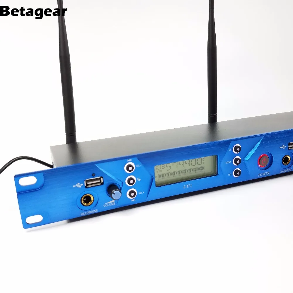 구매 Betagear 전문 무대 무선 모니터 시스템 8 수신기 트윈 송신기 150M 인 이어 모니터 수신기 IEM 무대