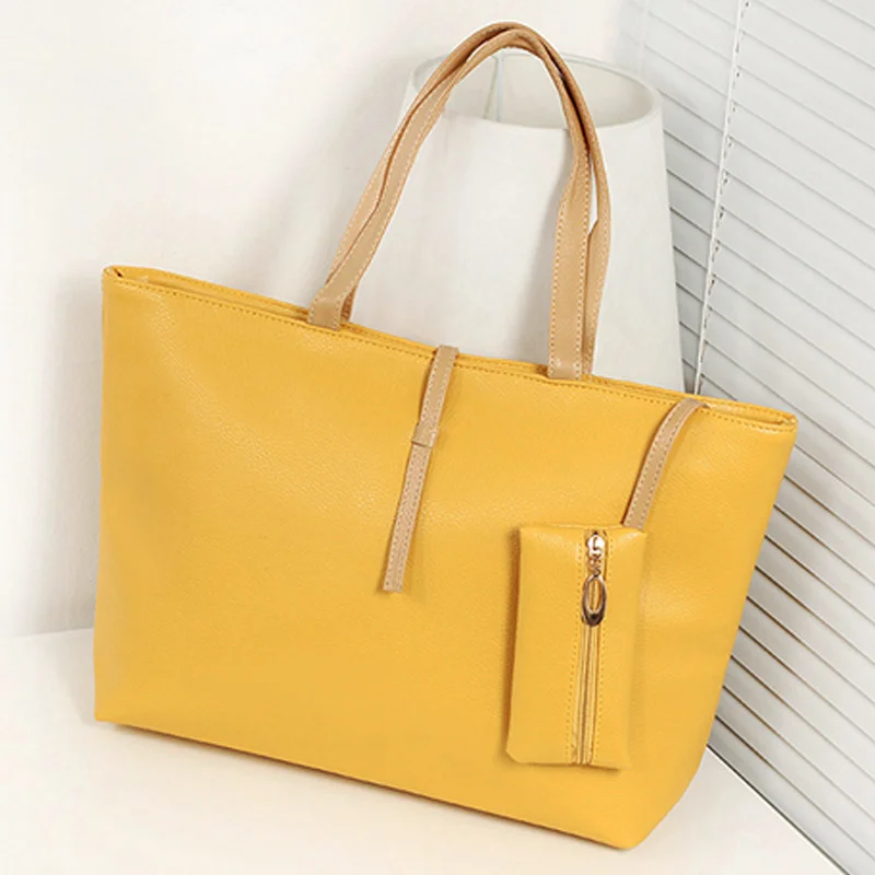 1 шт. женская сумка через плечо из искусственной кожи большая вместительность