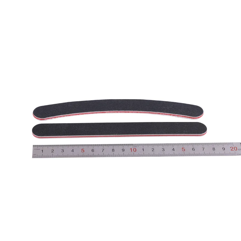 1 шт. губка профессиональный черный Мини пилки для ногтей изогнутый буфер