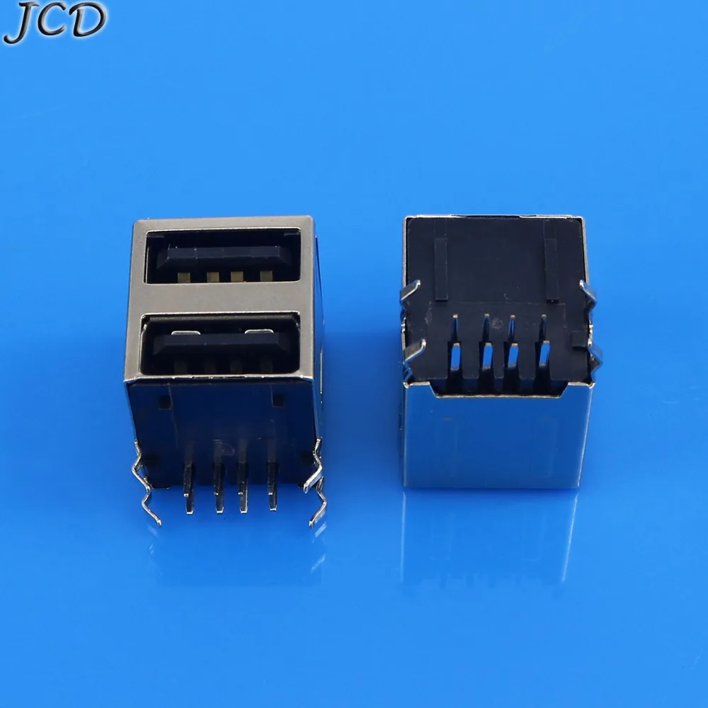 JCD двойной Тип USB-8 Pin разъем все включено под углом 90 градусов черный | Компьютеры и