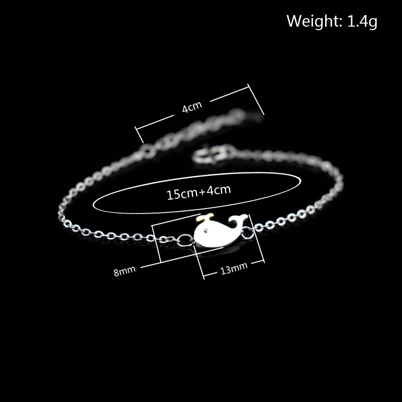 Женский браслет с дельфином серебро 925 пробы|hand chain|bracelet czpendant bracelet |