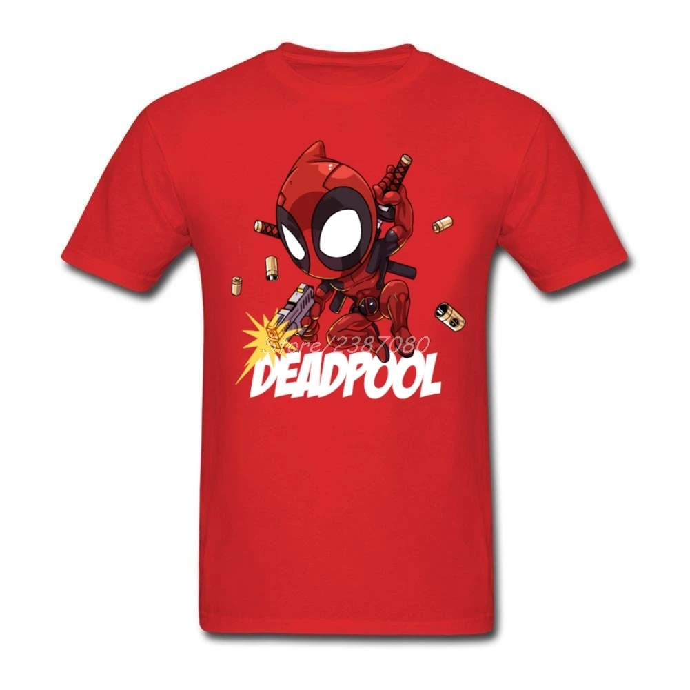 Забавная мужская одежда Pp Deadpool хлопковая Футболка с круглым вырезом и коротким