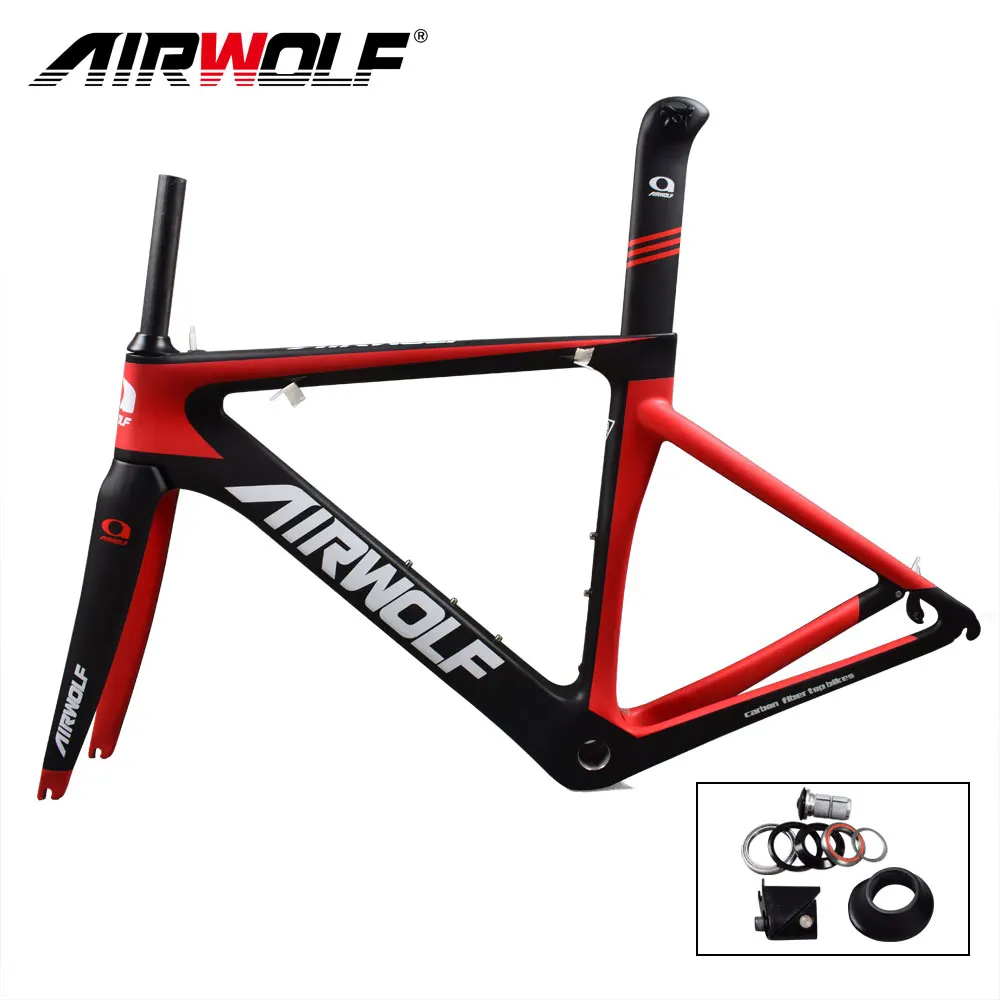 Airwolf карбоновая велосипедная рама BSA 3K Рама размер 48/51/54/56 см|carbon road frame|road framecarbon bike