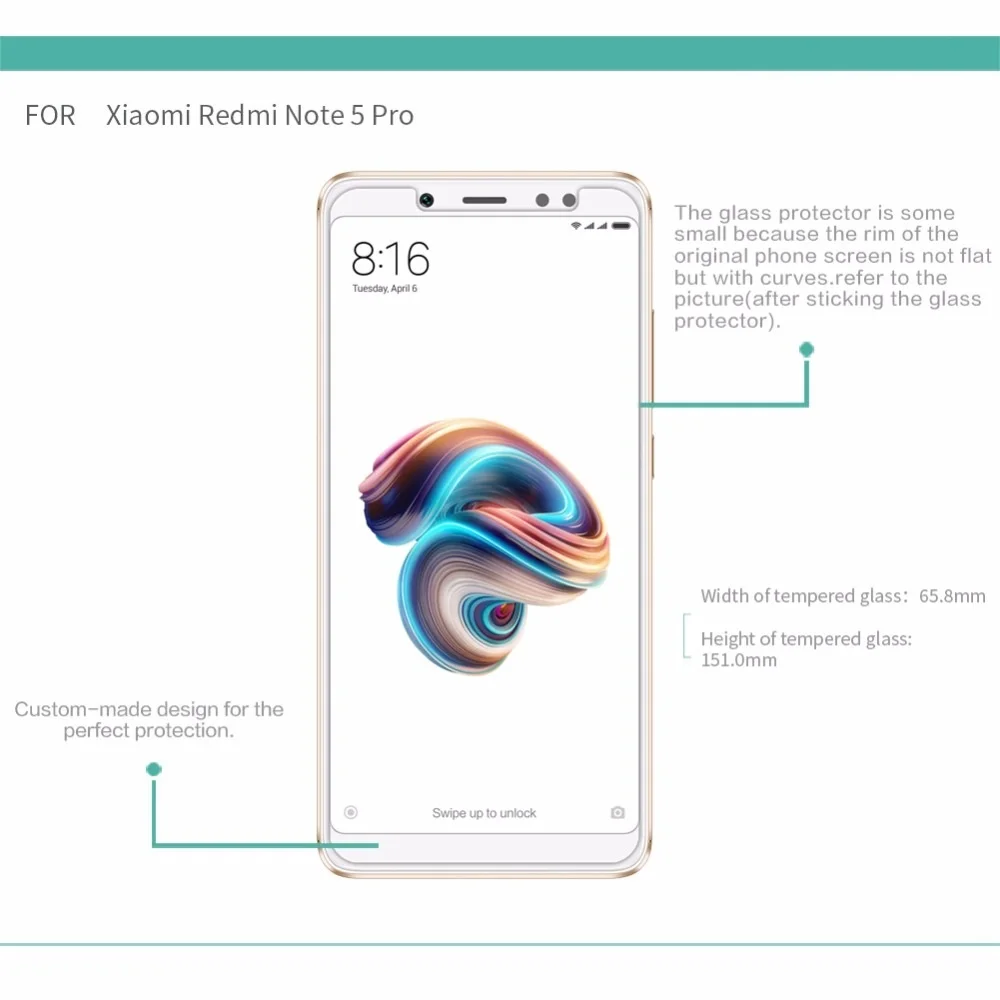 Nano пленка для xiaomi redmi note 5 pro закаленное стекло nillkin 9h Защитная note5 экрана|Защитные