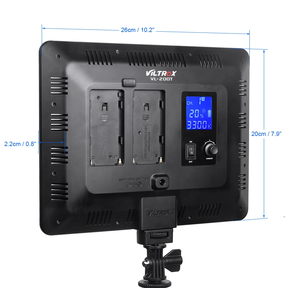 Viltrox телефон беспроводное управление двухцветная СВЕТОДИОДНАЯ панель с