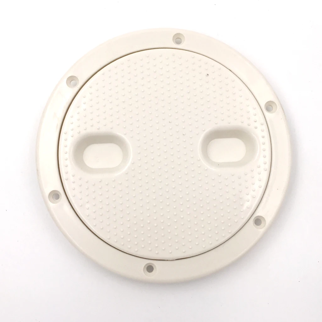 

6 Inch/16cm Screw Out Deck Plate Access Hatch Round Inspection Hatch Cover For Boat RV Cabin Marine White