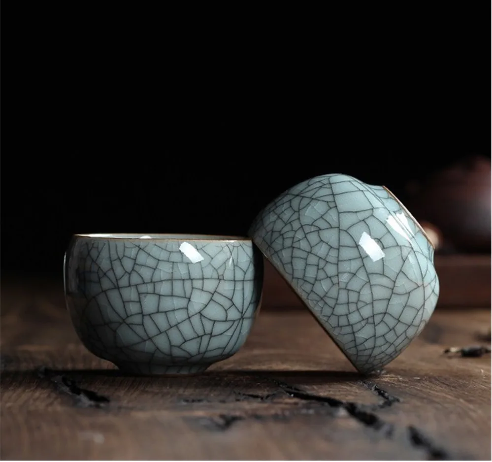 1 шт. Стаканчик из Celadon Longquan crespitate китайский фарфор эскимо кунг-фу китайский чай игра