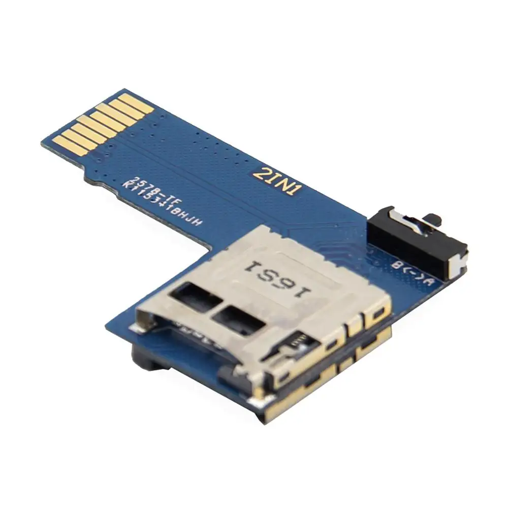 2-в-1 TF-карта/микро SD карты двойной Системы конвертер для Raspberry Pi 3 Model B/2B/Zero