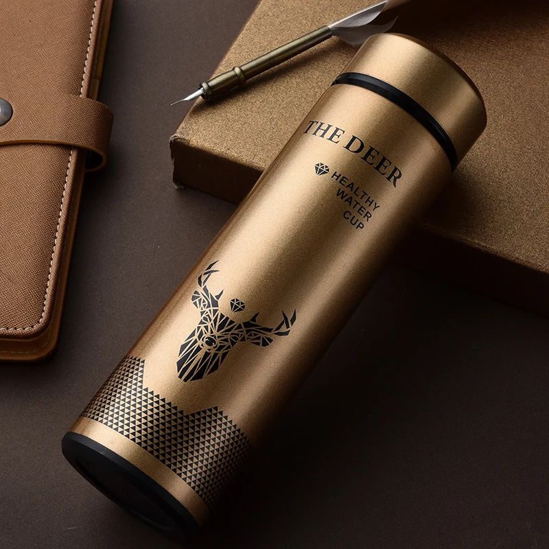 ASFULL новый стиль термос бутылка для воды ситечко стальная вакуумная фляжка