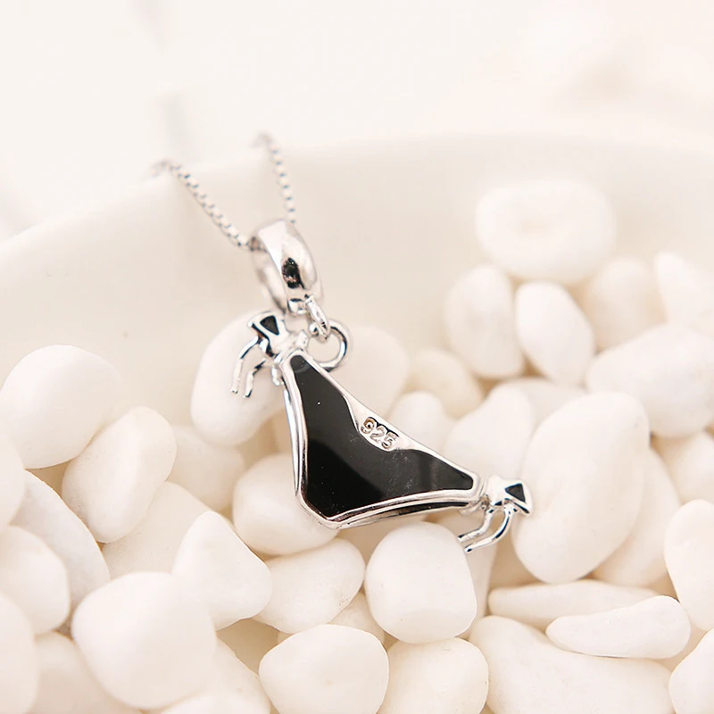 Женский кулон бикини из серебра 100% пробы с эмалью|Бусины| |