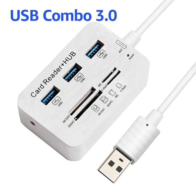CB360305WE Usb-хаб 3,0 комбинированный USB высокоскоростной разветвитель Мульти usb порт type C концентратор SD/TF кард-ридер usb 3,1 для компьютера ноутбука аксессуары - Цвет: CB360305WE