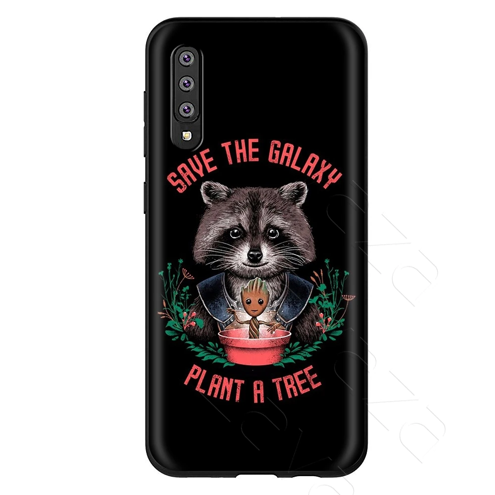 Lavaza Guardian реактивный енот Грут Treeman чехол для samsung Galaxy S6 S7 край J6 S8 S9 S10 плюс A3 A5 A6 A7 A8 A9 Note 8, 9