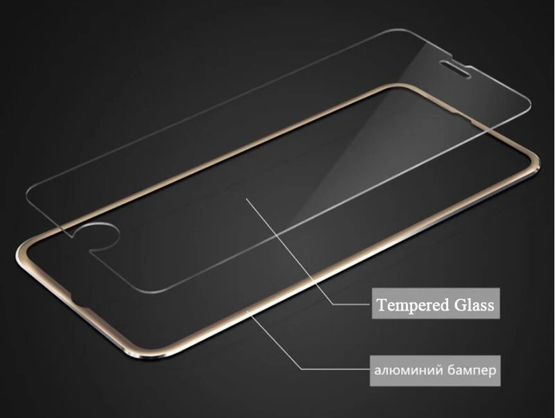защитное стекло Стекло для IPhone 7 Красочные 3D полное покрытие Алюминий сплав