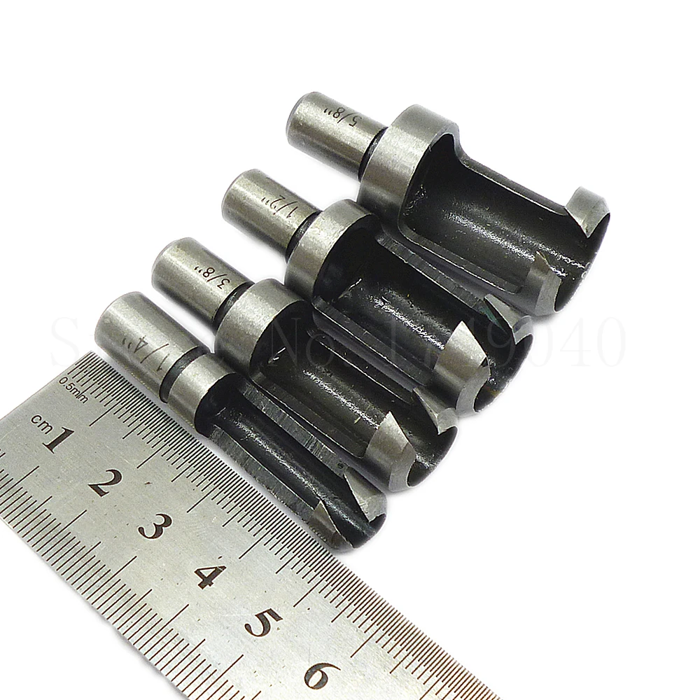 4 шт. Круглый хвостовик деревянная вилка отверстие деревообрабатывающий резак