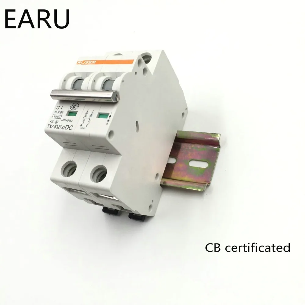 2P 63A DC 500V Автоматический выключатель MCB для фотоэлектрической солнечной энергии