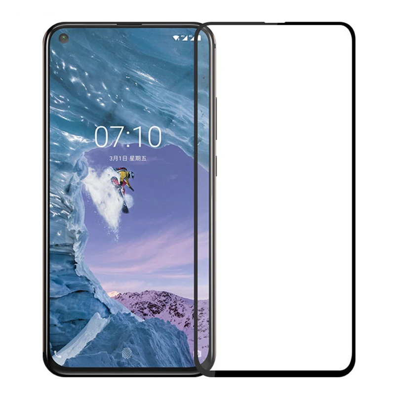 Закаленное стекло с полным покрытием для Nokia X71 TA 1172 защитная пленка экрана