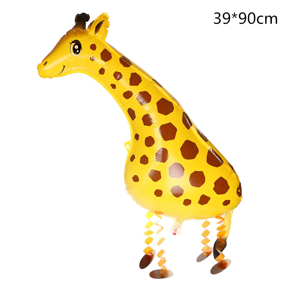 giraffe 1 шт., прогулочные воздушные шарики в виде животных, милые шарики для кошек, собак, кроликов, панды, динозавра, тигра, шары для домашних животных, вечерние шары для украшения дня рождения - Цвет: giraffe
