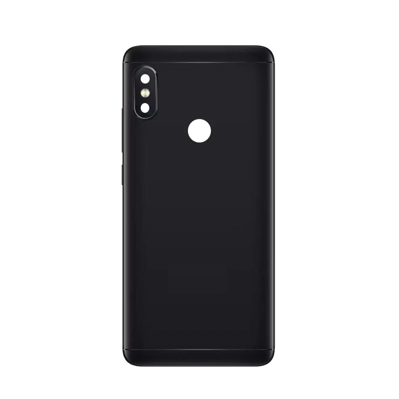 Black Для Xiaomi Mi A2 батарея задняя крышка корпус металлическая дверь для Xiaomi Mi 6X камера стекло объектив Ремонт Запчасти - Цвет: Black