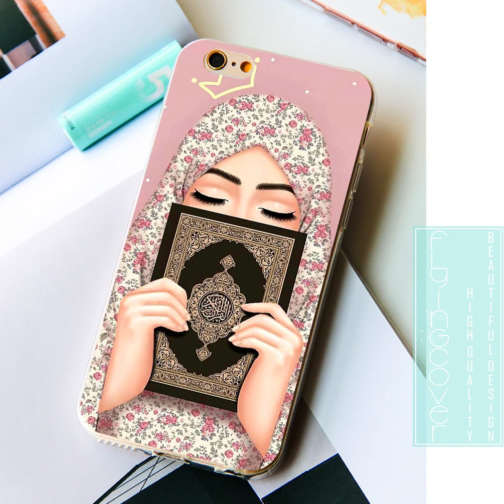 Coque Islamic Girl the Koran прозрачные мягкие силиконовые чехлы для телефонов iPhone XS Max XR X 7 8 6 S