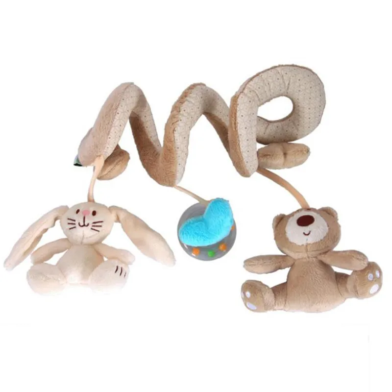 C Bear Spiral Toy Мягкая детская кроватка кровать коляска игрушка спираль детские игрушки для новорожденных автомобильное кресло обучающая погремушка детское полотенце развивающие игрушки скидка 40 - Цвет: C Bear Spiral Toy