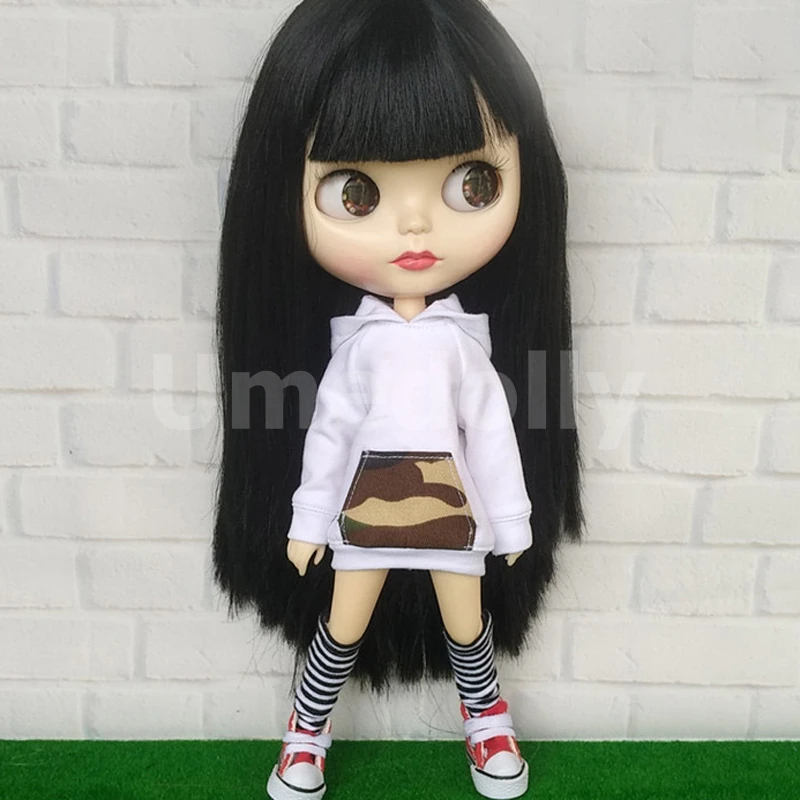 1 шт. милые толстовки для Blyth, Azone XS s m, Licca, Blyth, Barbies, OB24, obitsu 27 куклы одежда аксессуары девочка игрушка