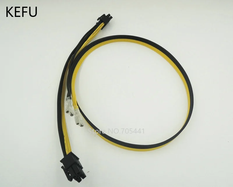 50 шт./лот двойная PCI E 6 контактная видеокарта сделай сам кабель питания 18AWG серия