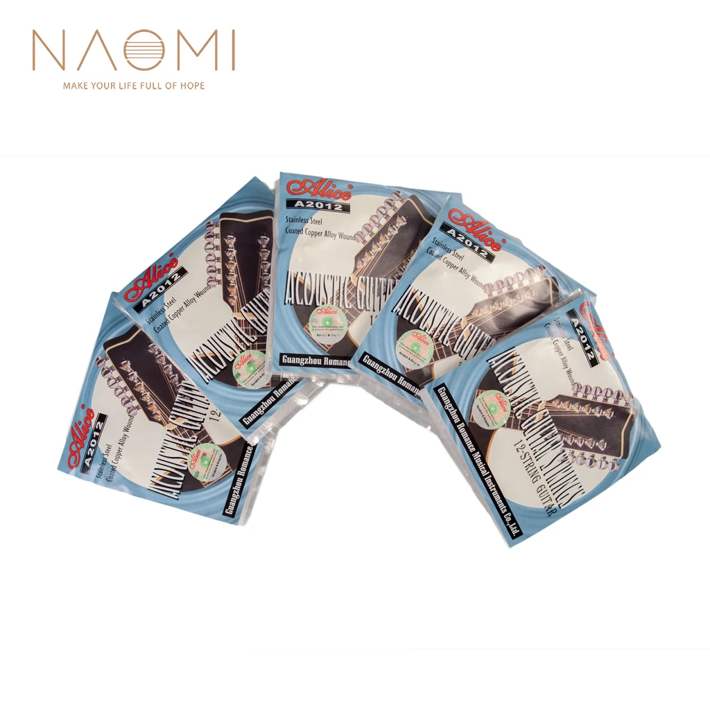 Струны для гитары NAOMI 5 комплектов 12 струн гитарные струны Обмотка из медного