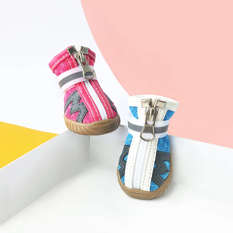 LAPLADOG/4 шт./лот Уличная обувь для маленьких собак нескользящие ботинки питомцев