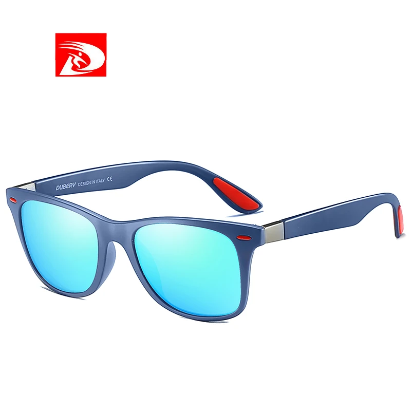 

DUBERY Brand Design Polarized Sunglasses Men Women Driving Shades Square Mirror Sun Glasses Male Goggles UV400 Gafas De Sol