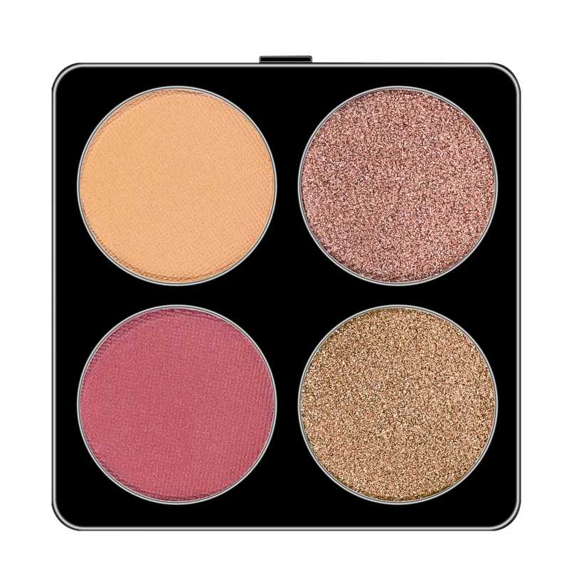 Mini 4-Color Eyeshadow Palette Waterproof Not Blooming Eyeshadow DIY Replaceable Eyeshadow Box