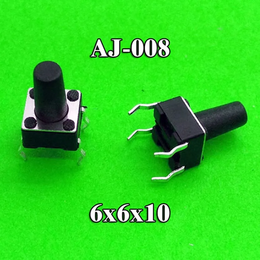 100PCS 6X6X10 DIP Tactile Tact Mini Push Button Switch Micro Momentary | Обустройство дома