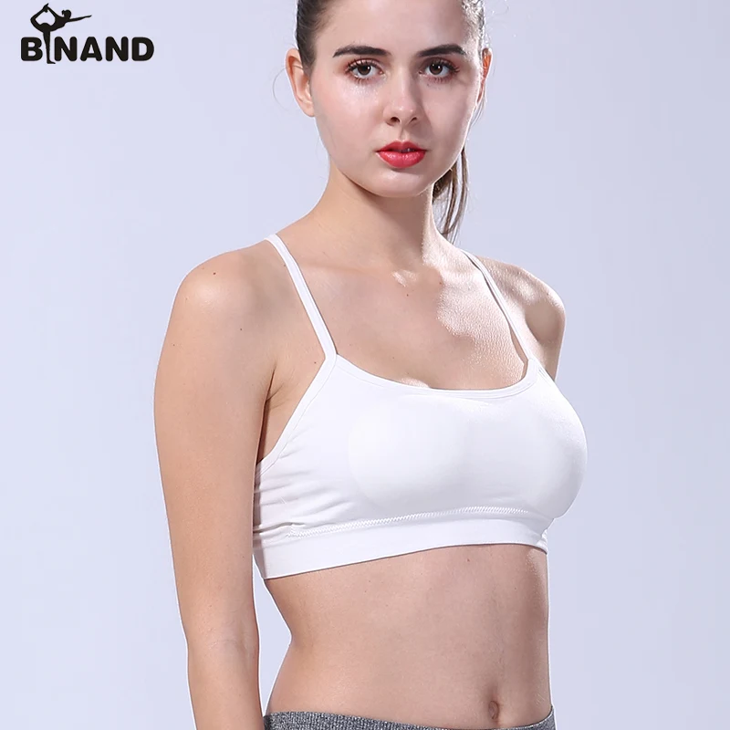 Спортивный бюстгальтер BINAND Wirefree со съемными лямками спортивный с впитывающими