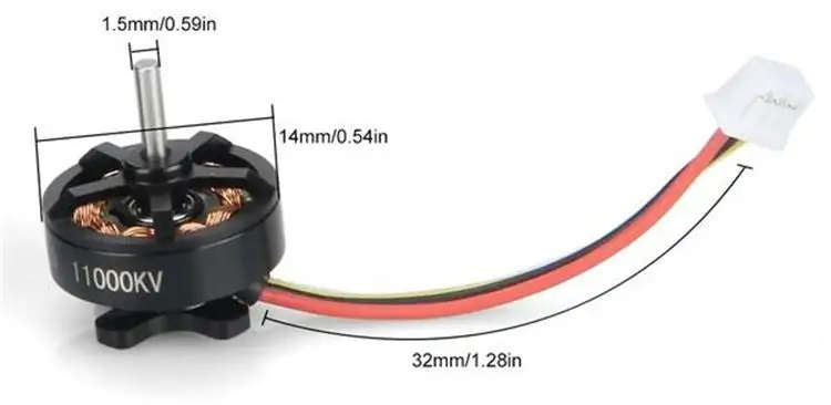 BETAFPV 2S Крытый крест машина четырехосевой Дрон Beta75X 1103 11000KV бесщеточный двигатель