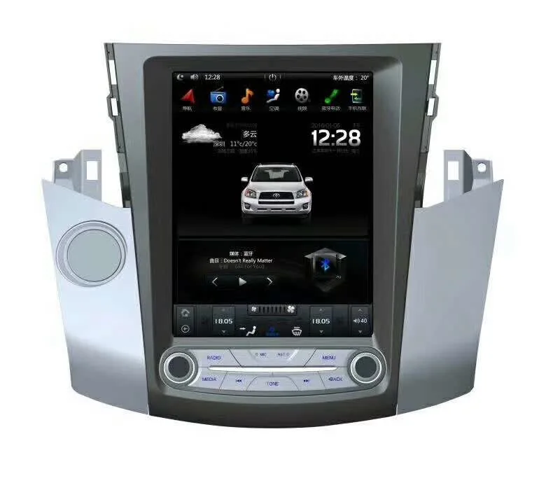 10,4 ''вертикальный экран Tesla стиль Android 7,1 6,0 Автомобильный DVD gps навигация радио для Toyota RAV4 2006 2007 2008 2009 2010 11 2012