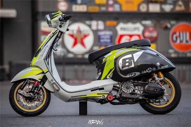 Крышка вариатора Maru декоративная крышка CNC алюминиевый сплав для piaggio Vespa Sprint 150 primavcra 150 LX украшение для автомобиля