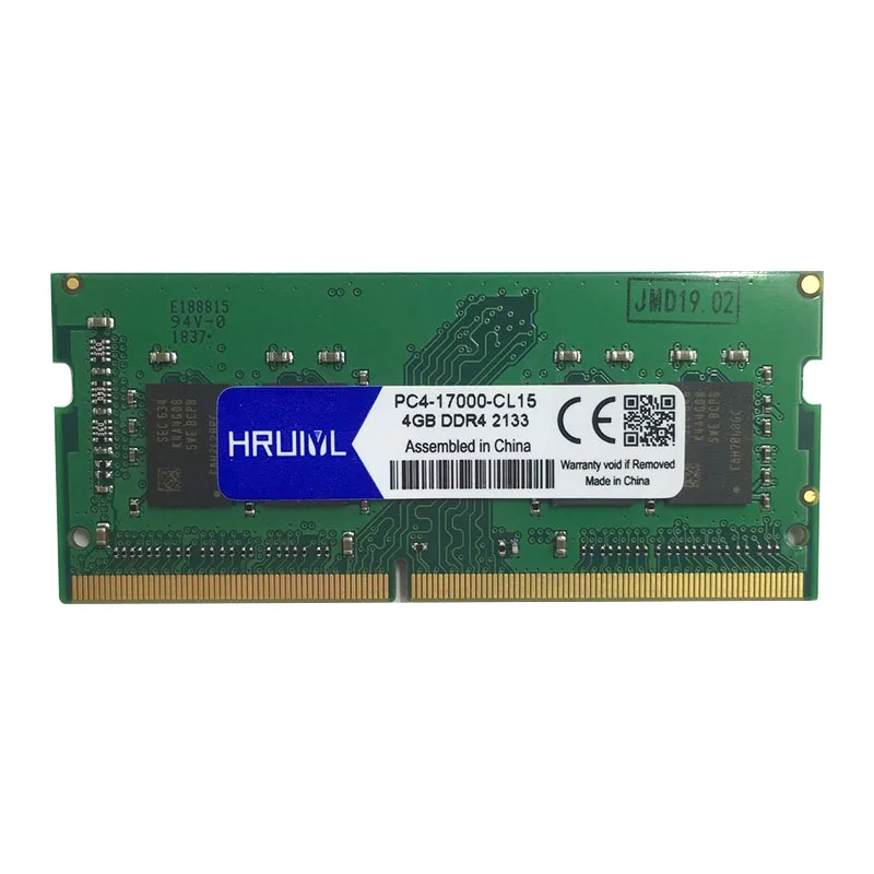 Оперативная память HRUIYL для ноутбука DDR4 4 ГБ 8 16 2133 МГц PC4 17000 DDR Гб 260 контактов