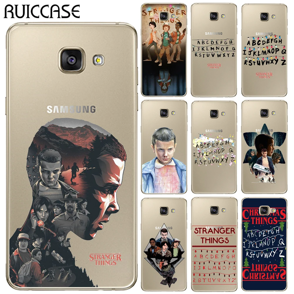 RUICCASE Matte Hard Plastic TV Stranger Things Pattern Case For Samsung Galaxy A3 A5 A7 J1 J3 J5 J7 2015 2016 2017 Phone Cover |