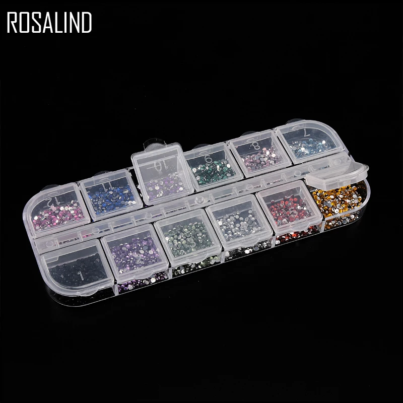 ROSALIND 2 мм 12 цветов горный хрусталь кристалл украшение горячей фиксации Flatback